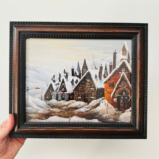 Broomsticks & Lollies - PRINT 8x10 in reclaimed frame, OOAK Show