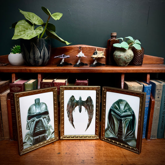 Cylon Family Portraits - Vintage Frame, brass 2