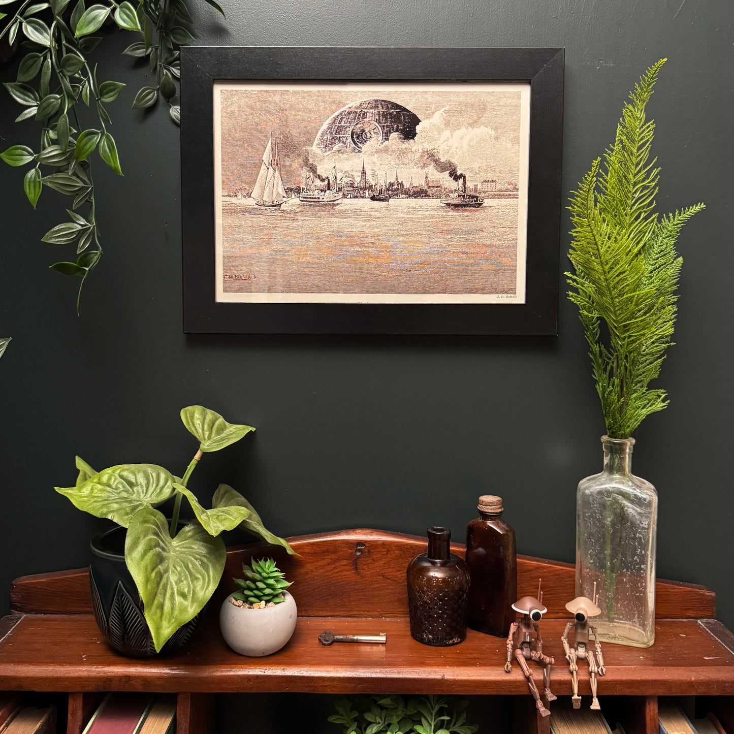 One Brave Knight - PRINT 8x11 in black frame