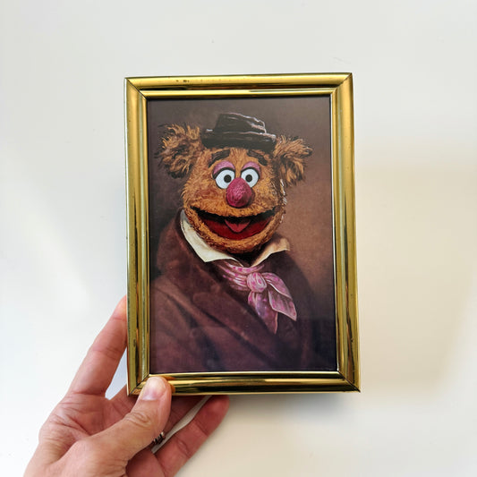 Comedic Genius - PRINT in brass frame OOAK Show