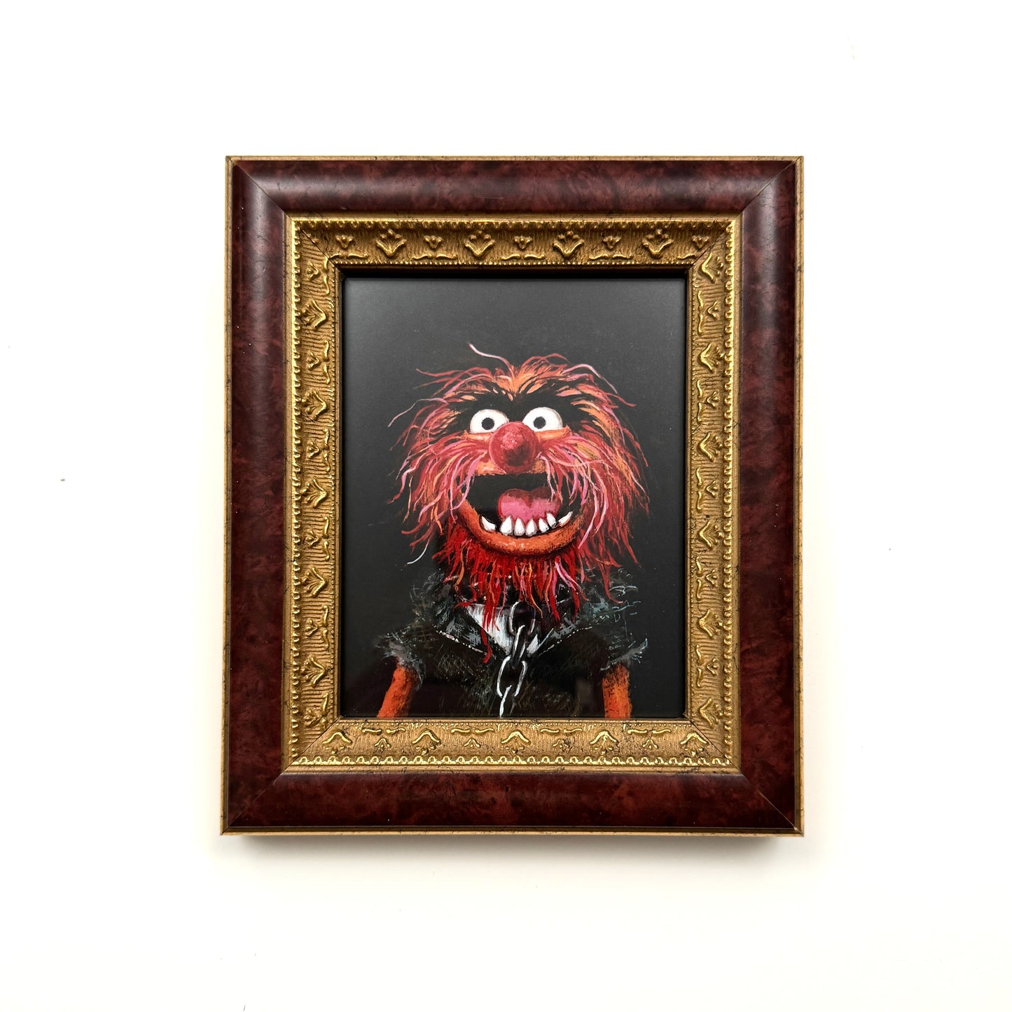 World's Best Drummer - PRINT in vintage burgundy frame