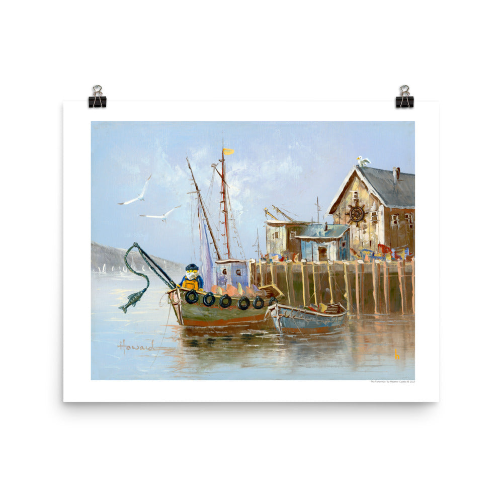 My Little Brick Fisherman - PRINT