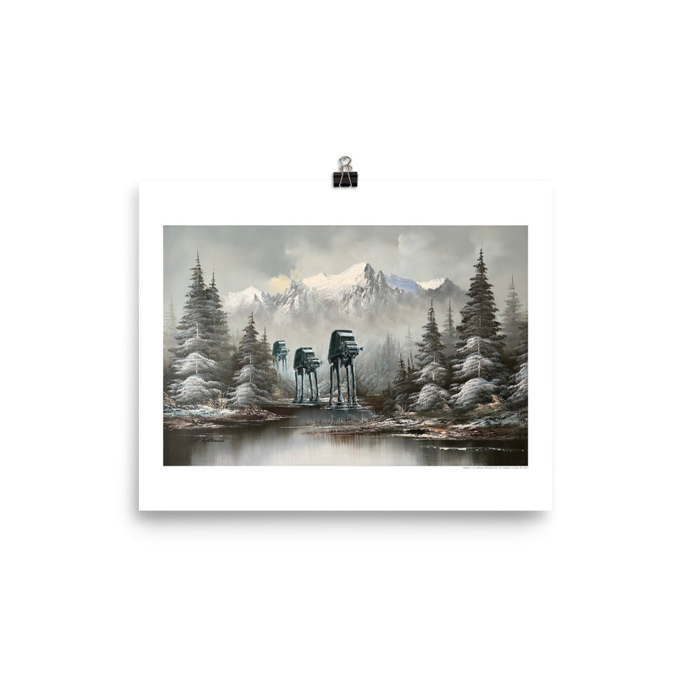 Walkers in a Winter Wonderland - PRINT