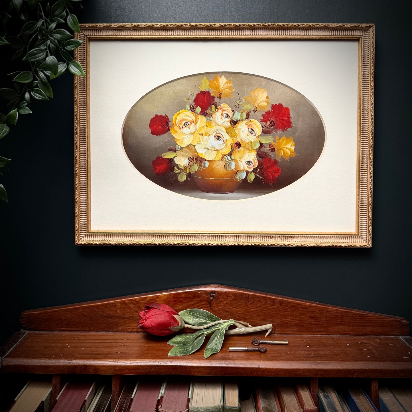 Eye See You - PRINT 12x14 in vintage frame