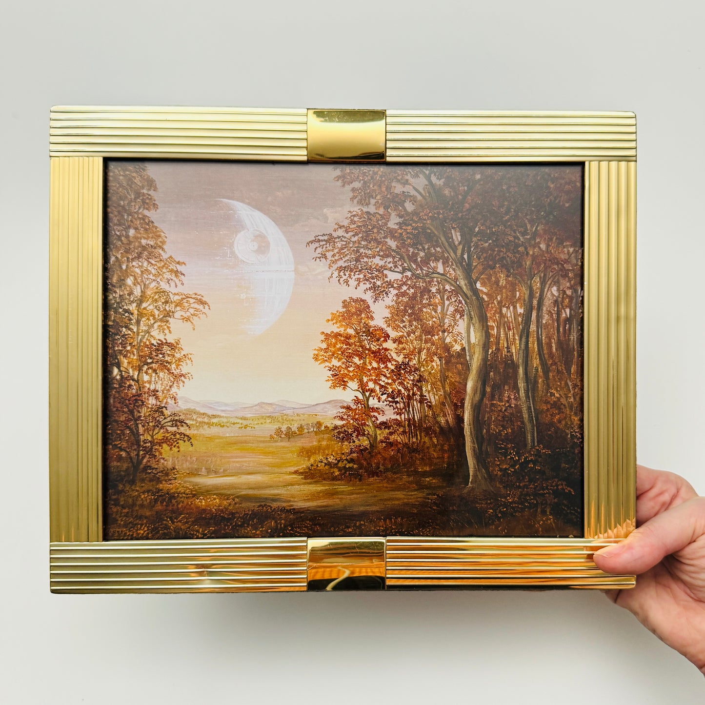 Harvest Moon - PRINT 8x10 in gold frame OOAK Show