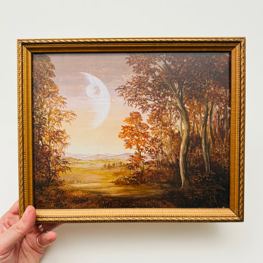 Harvest Moon - PRINT 8x10 in gold frame OOAK Show