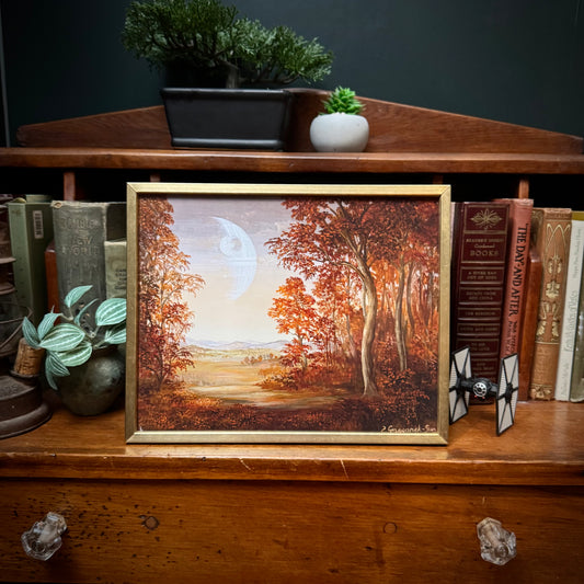 Harvest Moon - PRINT 8x10 in brass frame