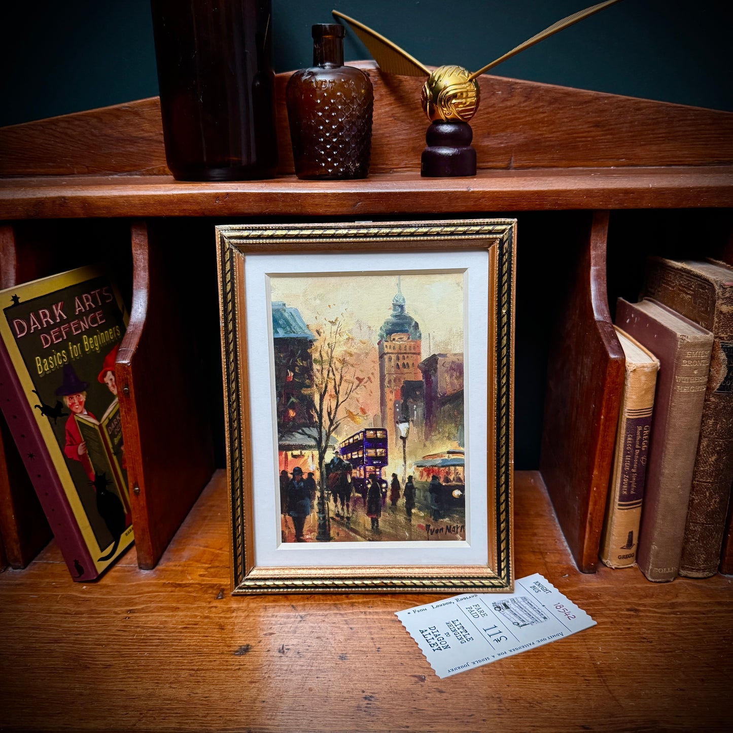 Humans Don't See Nothin - PRINT in antique frame