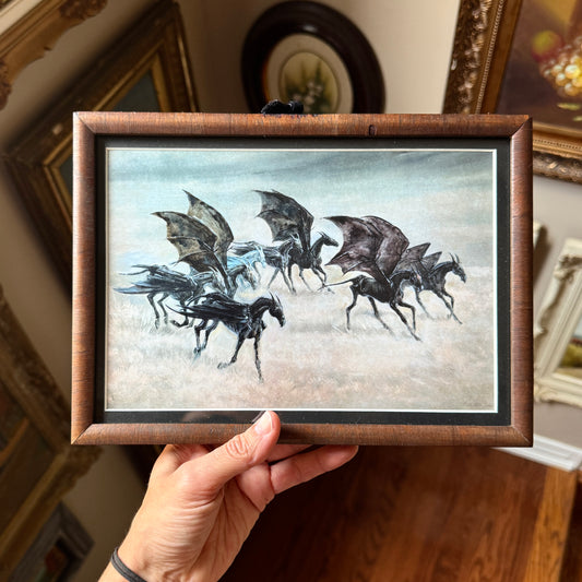 I Can See Them, Too - PRINT 8x10 in antique wood frame