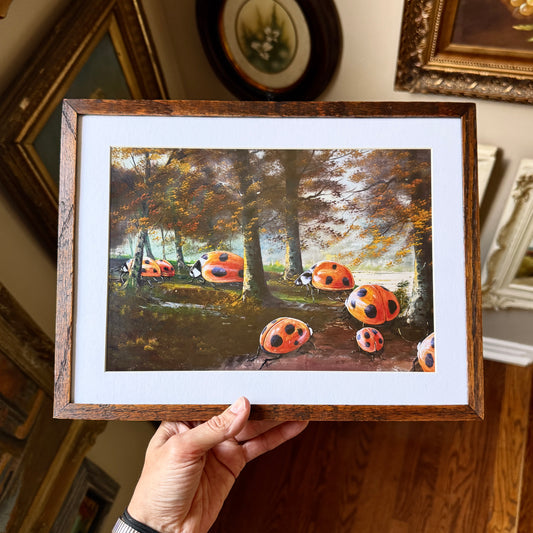 Into The Woods - PRINT in antique wood frame