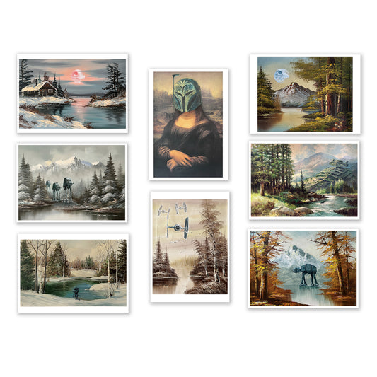 May the 4th, Set of 8 POSTCARD PRINTS 5x7