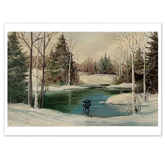 Winter Wander Droid - POSTCARD 5x7