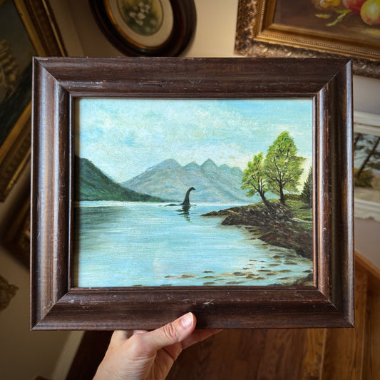 Nessie - PRINT 8x10 in vintage wood frame