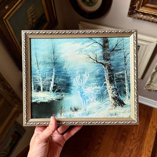 The Stag - PRINT 8x10 in Vintage Frame