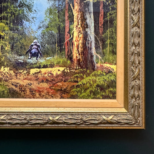 Speeder on Sanctuary Moon - PRINT 8x10 in gold frame
