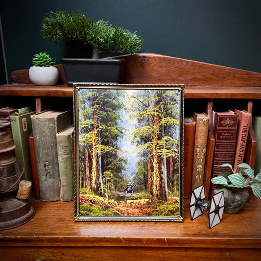 Speeder on Sanctuary Moon - PRINT 8x10 in gold frame