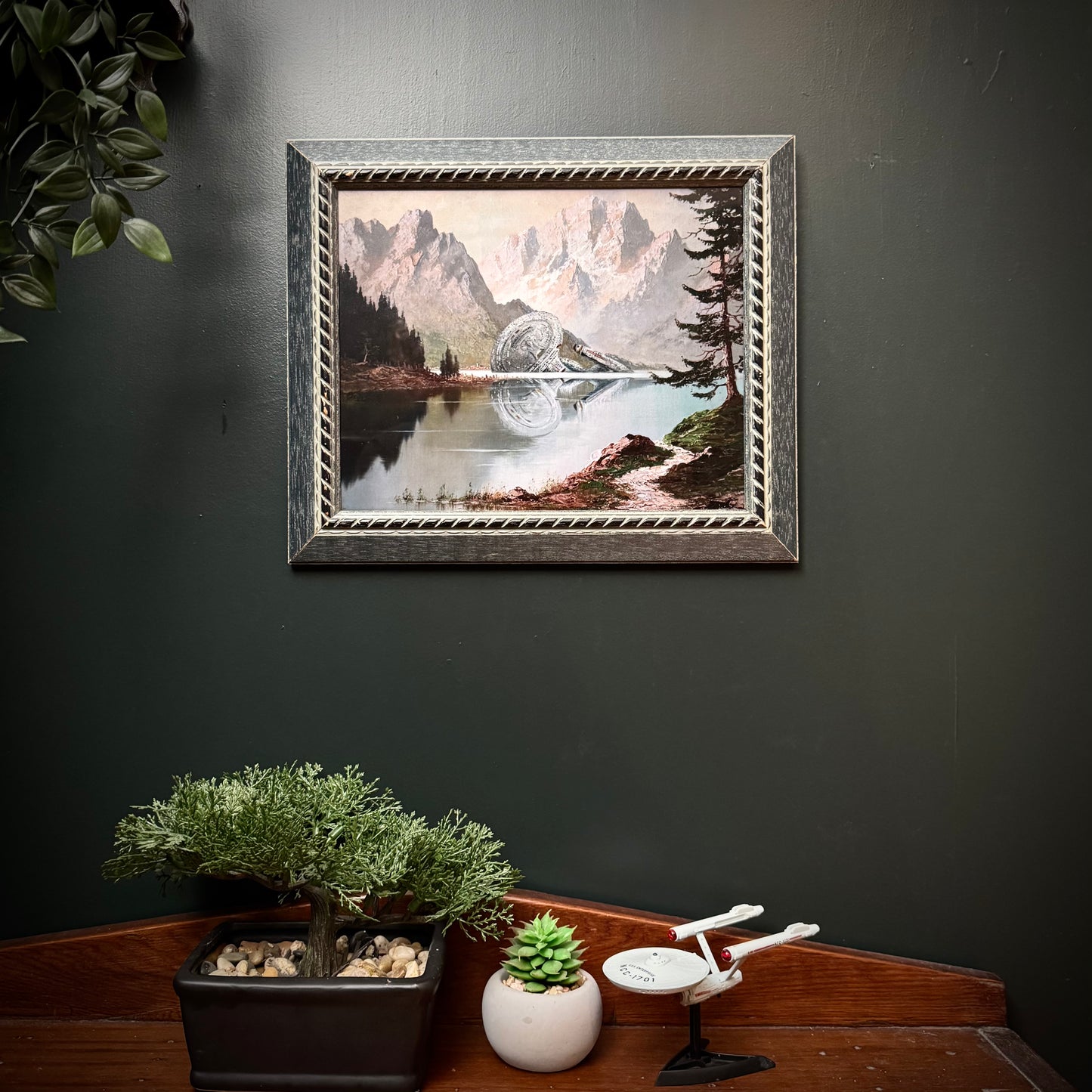 Shipwreck NCC-1701-D - PRINT 8x10 in wood frame