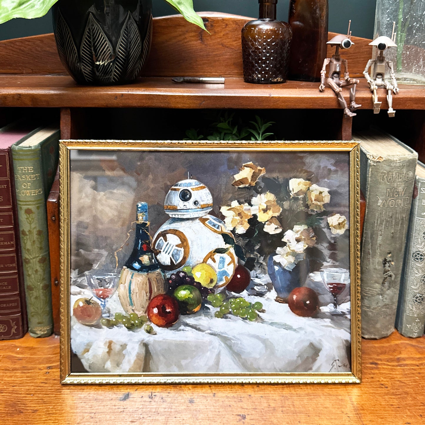 Sixty Portions - PRINT 8x10 in vintage brass frame