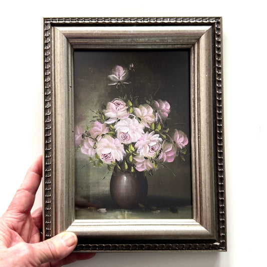 Snappy Floral - PRINT 5x7 in silver wood frame