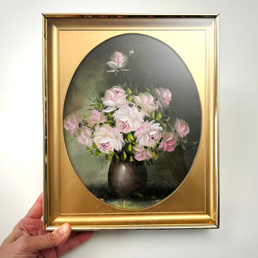 Snappy Floral - PRINT 8x10 in brass frame