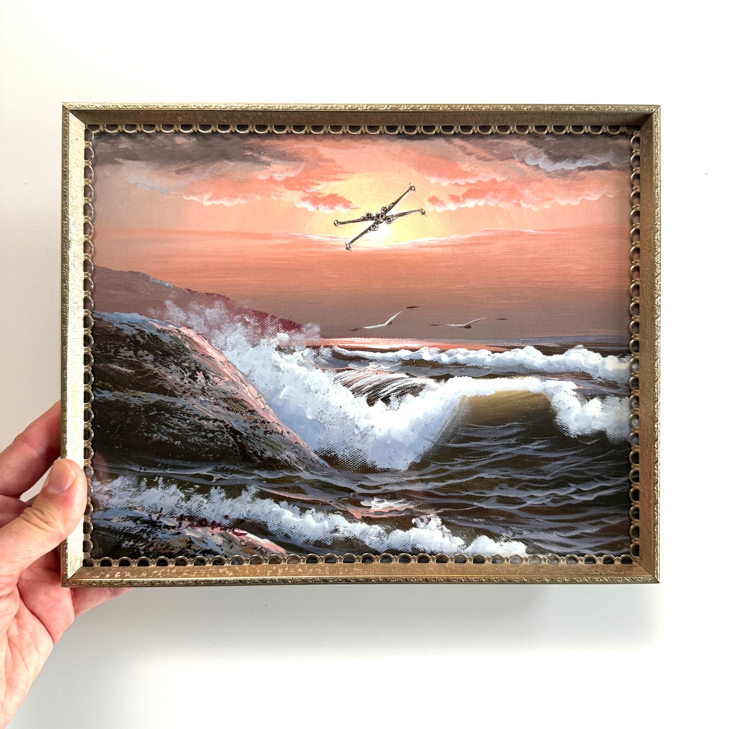 Solo Flight - 8x10 PRINT in Brass frame OOAK Show