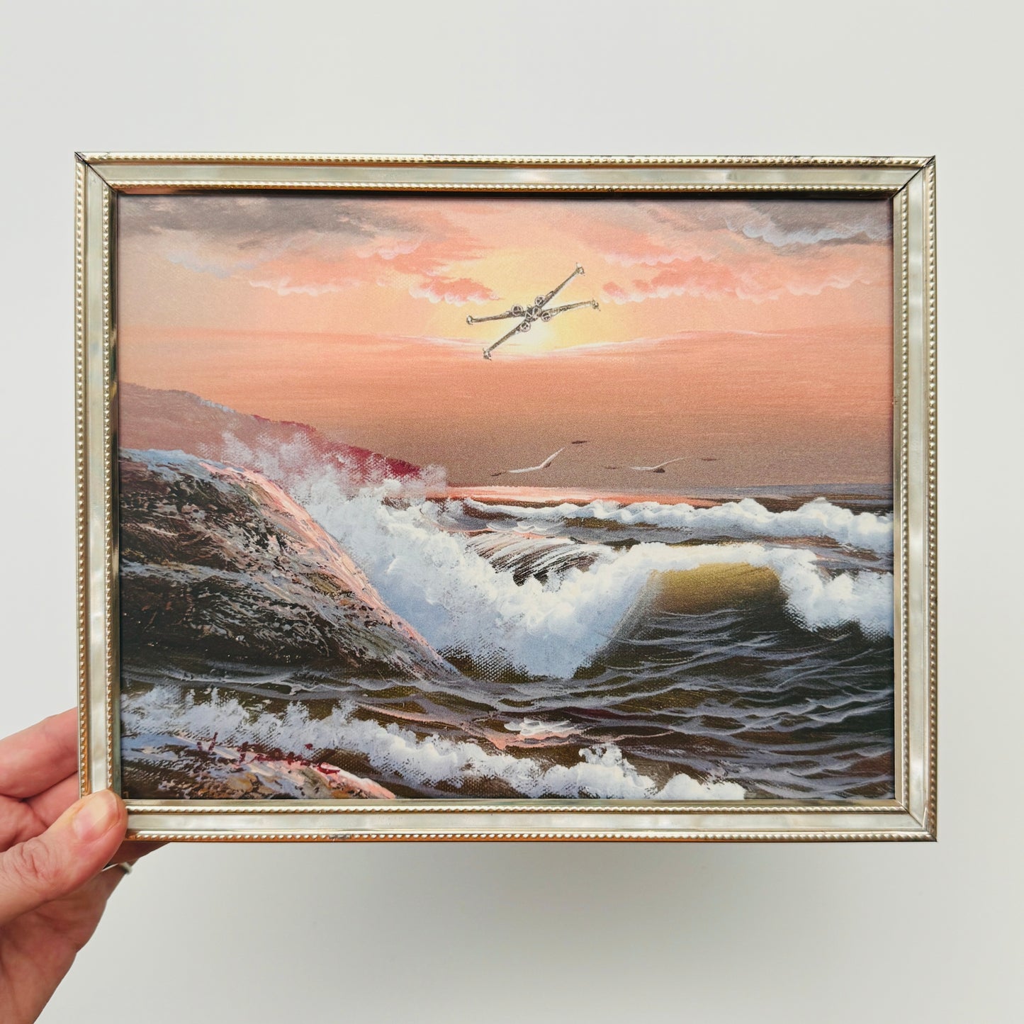 Solo Flight - 8x10 PRINT in Brass frame OOAK Show