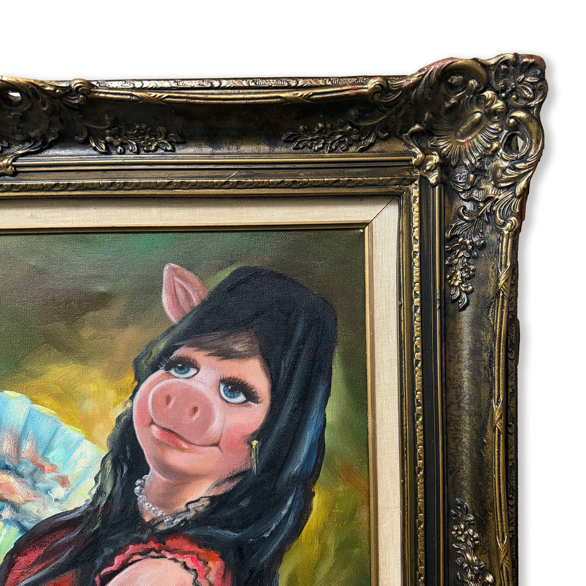 The Starlet - original upcycled vintage painting