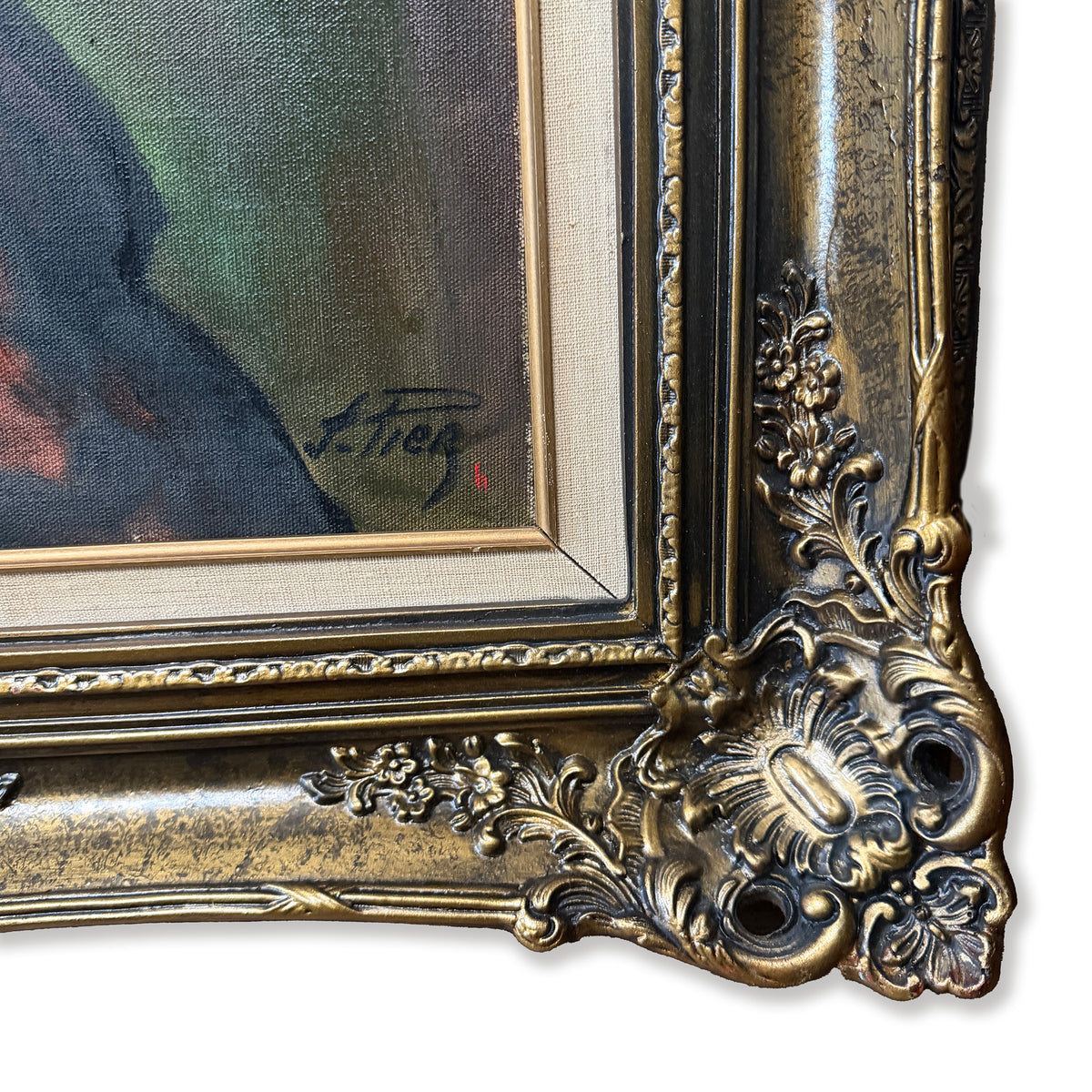 The Starlet - original upcycled vintage painting