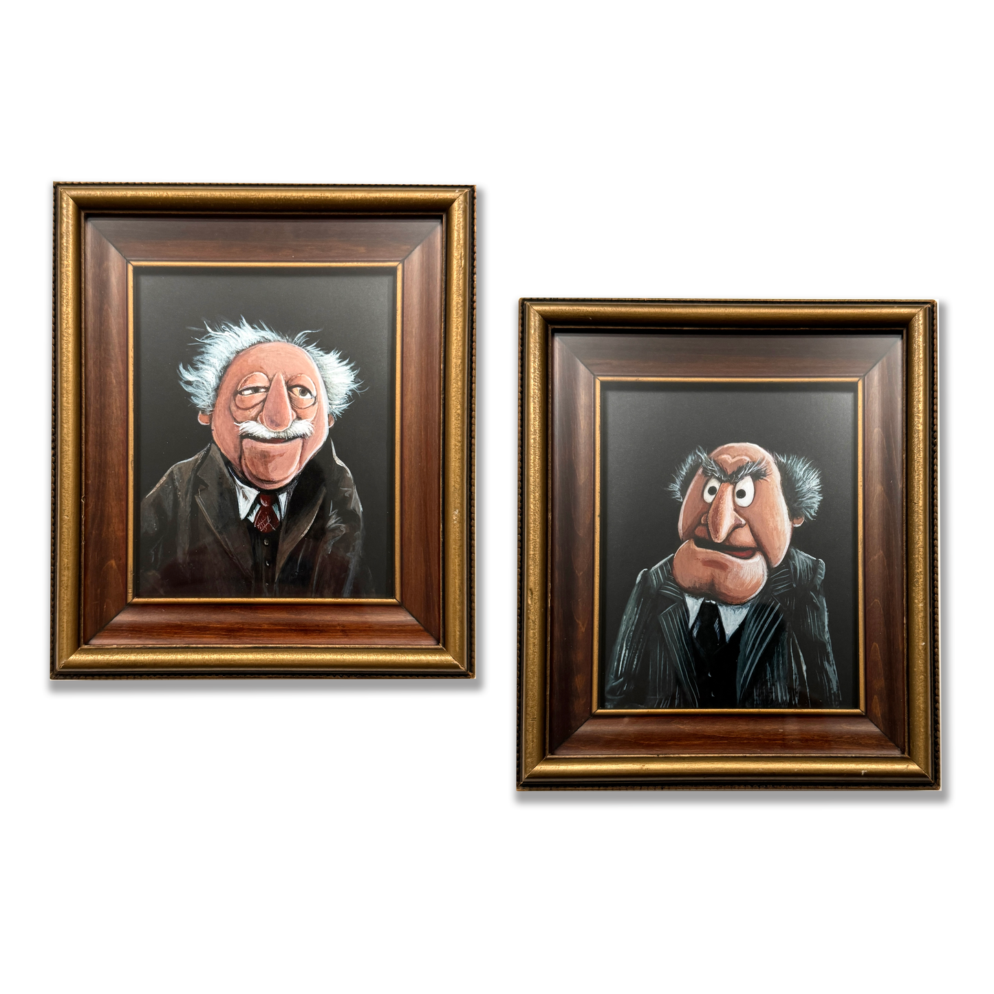 Grumpy Old Men - PRINTS in vintage wood frames