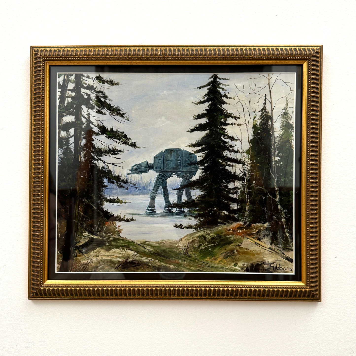 That's No Moose - PRINT 16x20 in brass frame OOAK Show