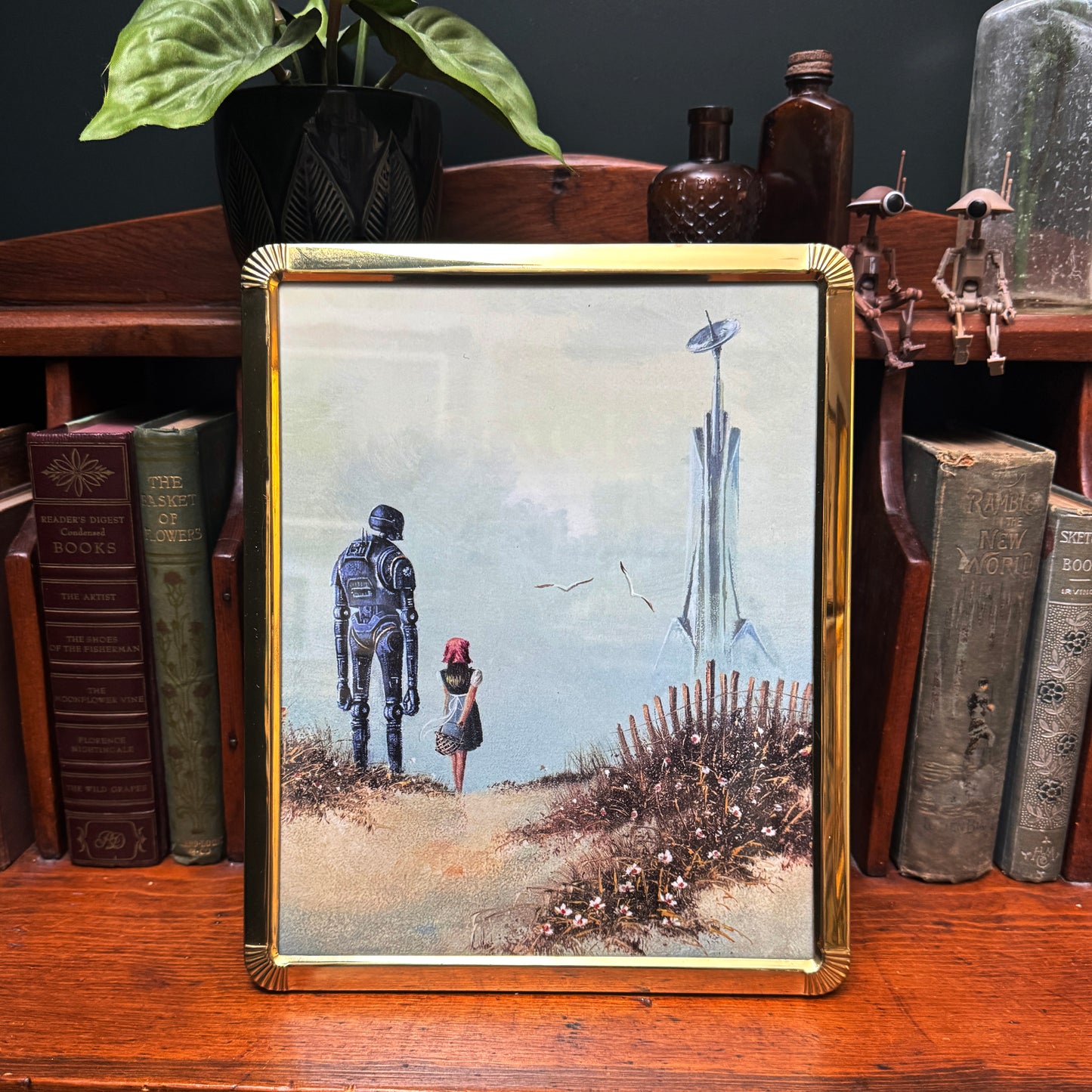 The Guardian - PRINT 8x10 in retro brass frame