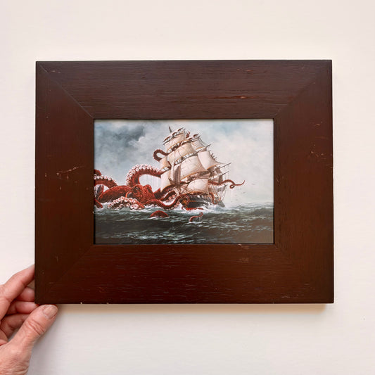 There Once Was A Ship - 5x7 in wood frame