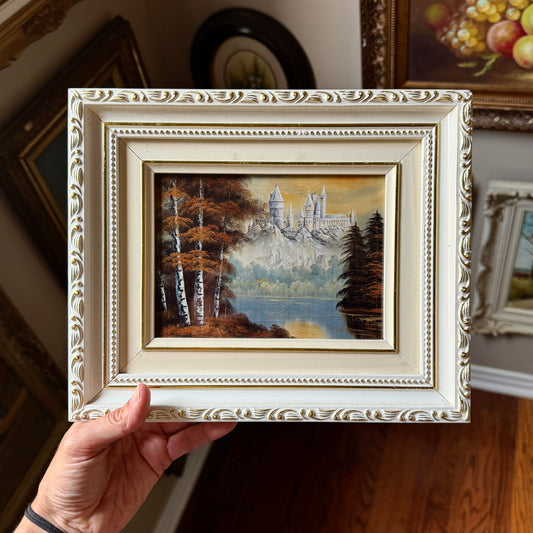 The School - PRINT 5x7 in pretty white frame