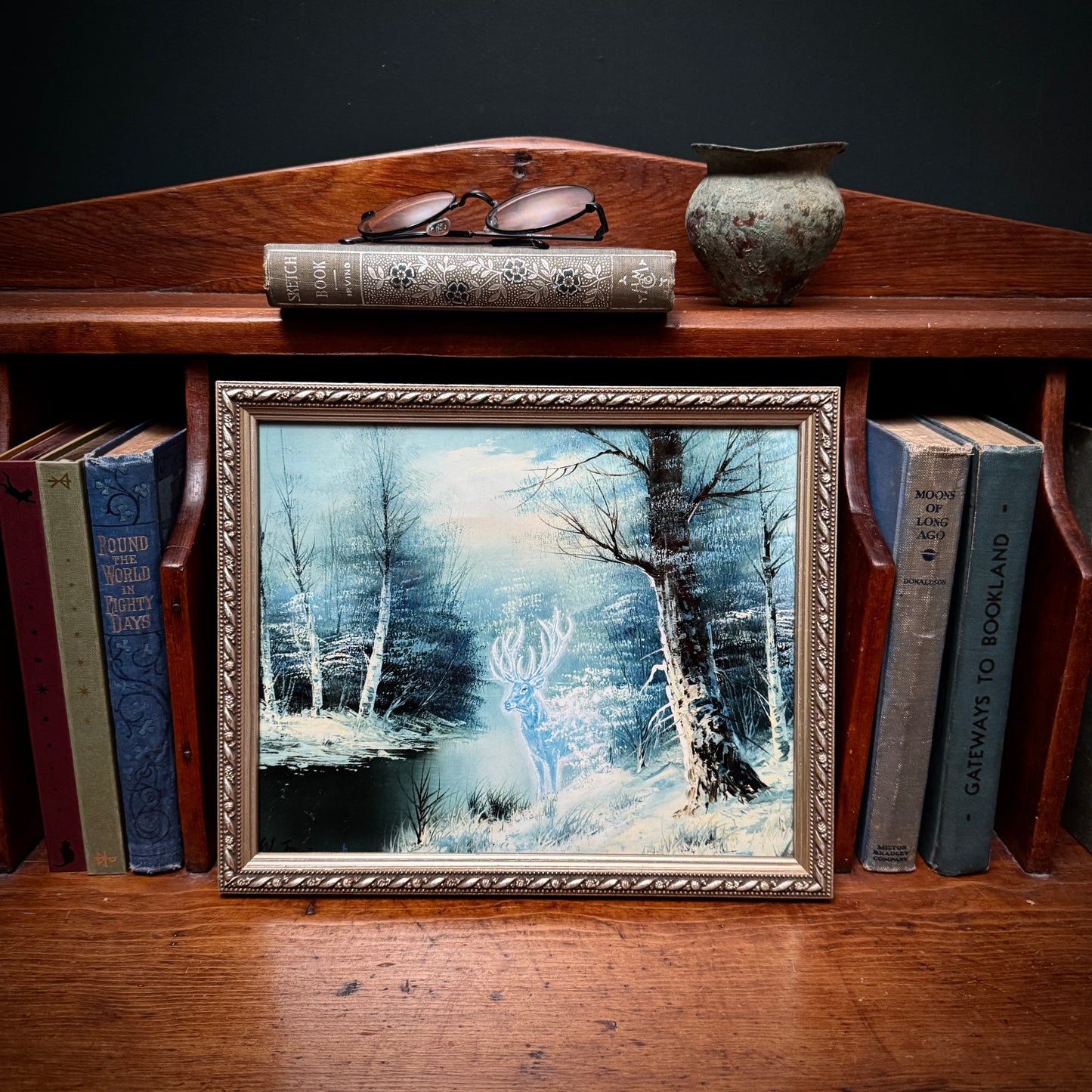 The Stag - PRINT 8x10 in Vintage Frame