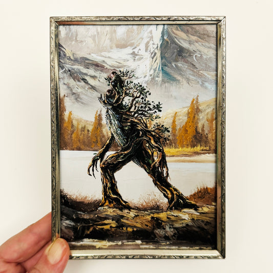 To Isengard - PRINT 5x7 in brass frame OOAK Show