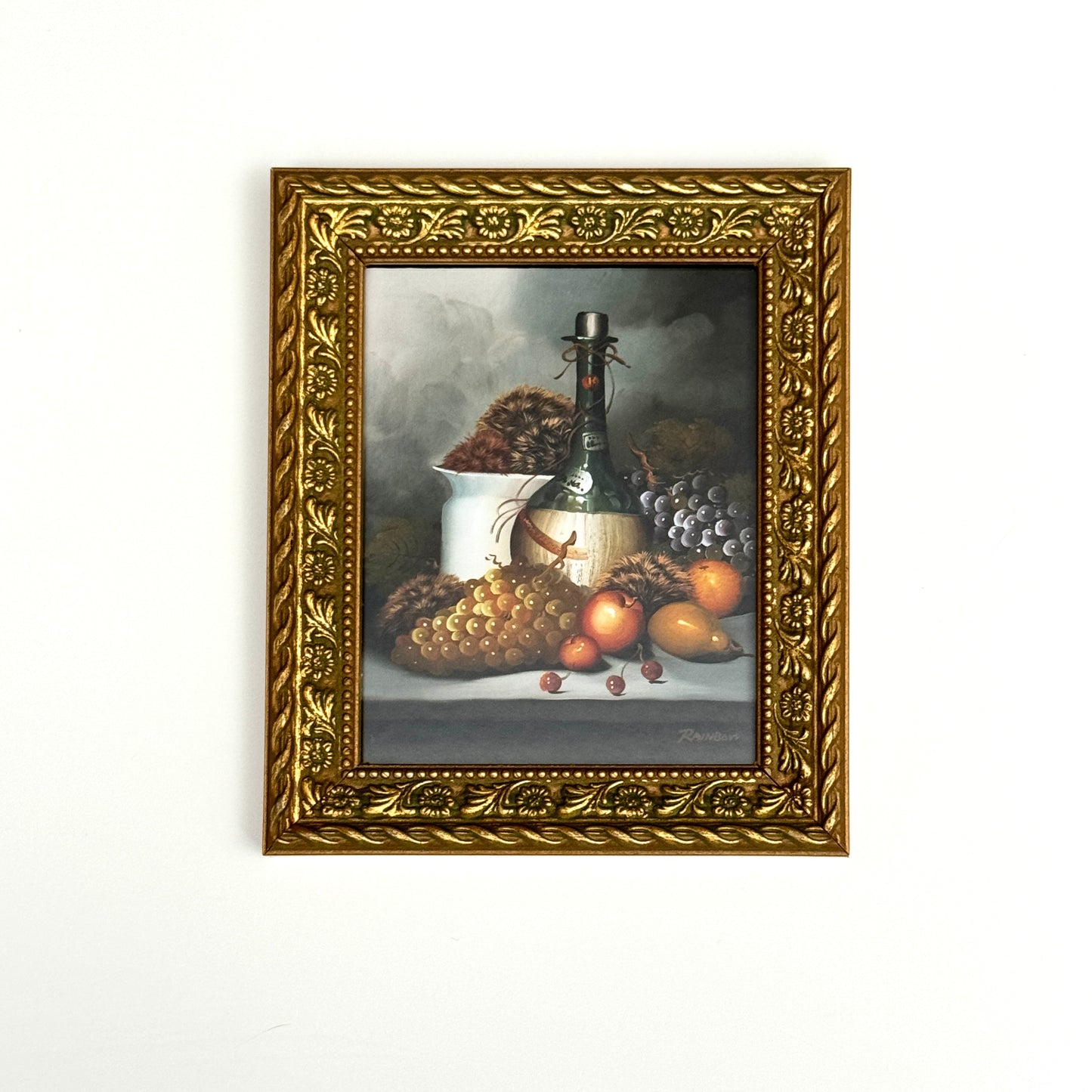 Tribbles with Still Life - PRINT 4x5 in ornate frame, OOAK Show