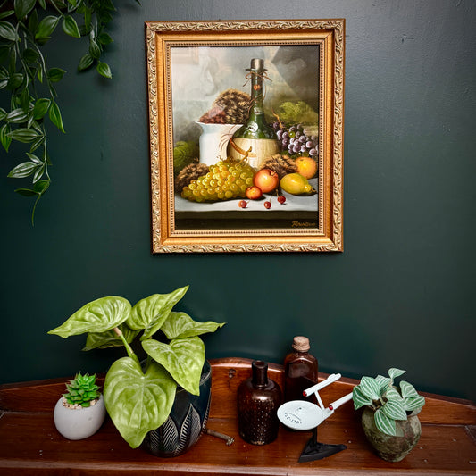 Tribbles with Still Life - PRINT 8x10 in ornate gold frame