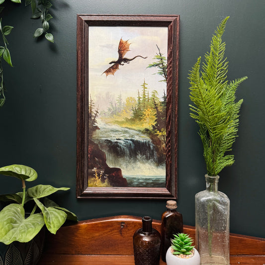 Volant - PRINT 7x14 in antique wood frame