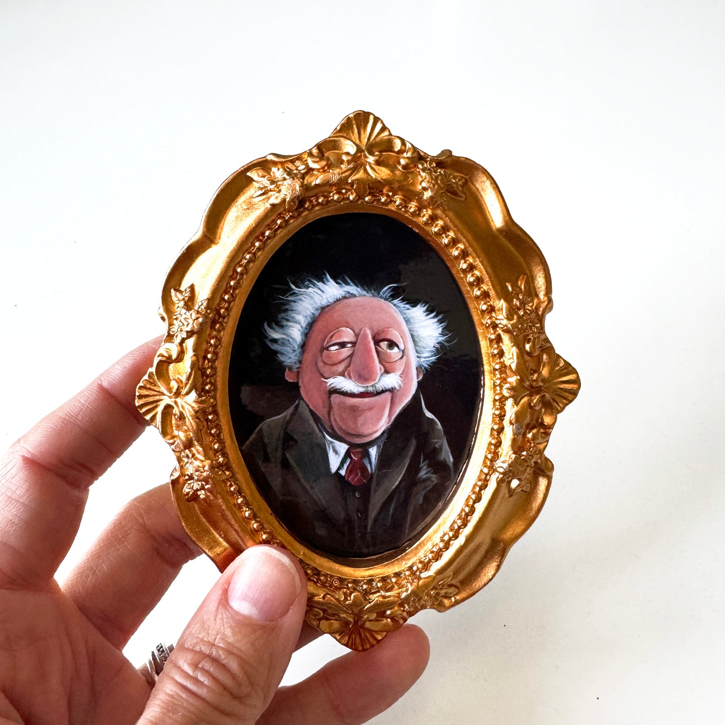 Grumpy Old Men - PRINTs in gold frames, set of 2