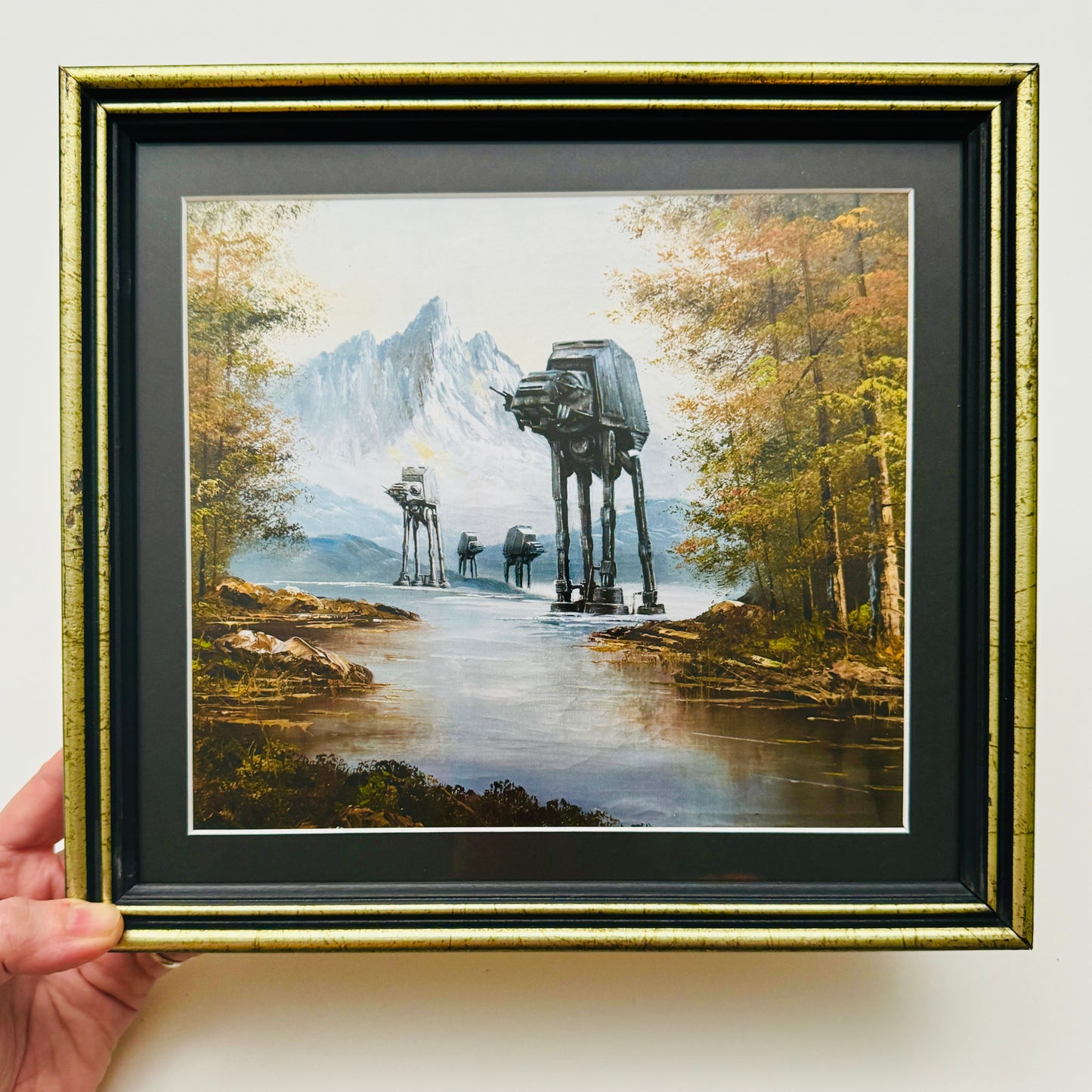 A Walk in the Woods - PRINT 8x10 in reclaimed frame OOAK